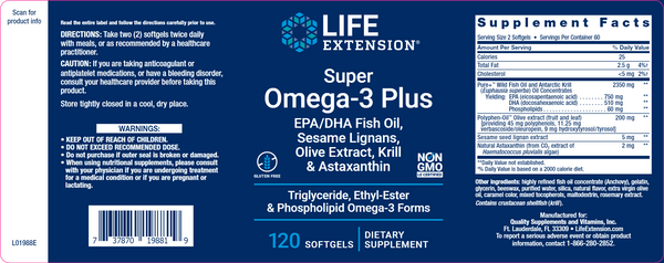 Super Omega-3 Plus 120 gels