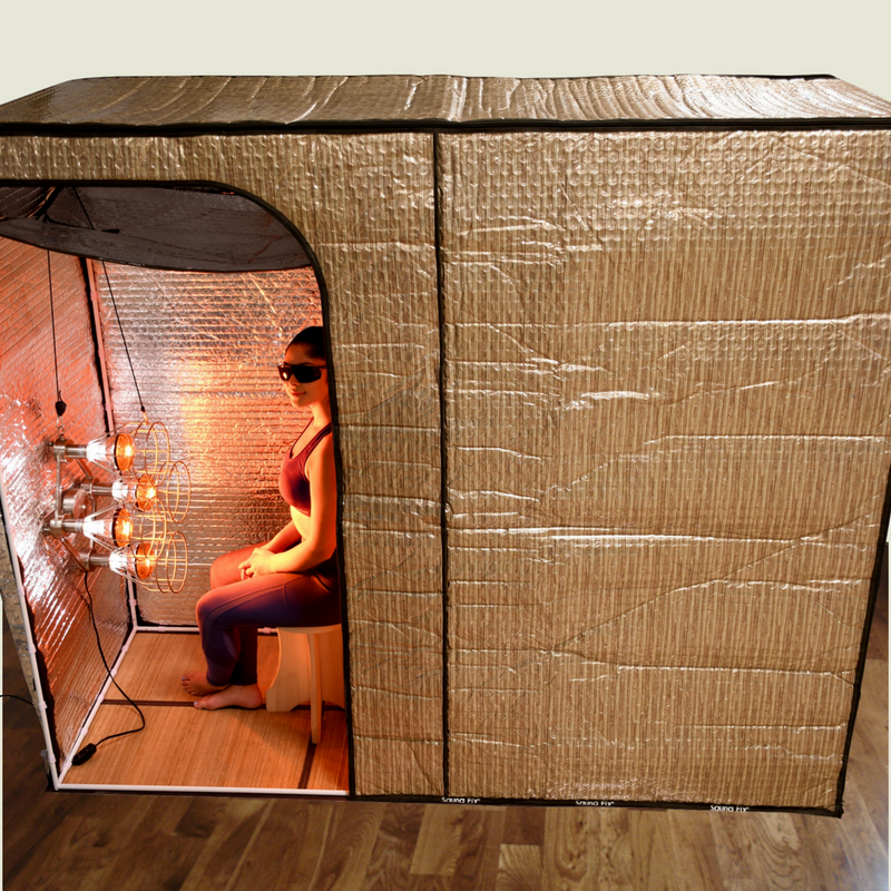 Sauna Fix Yoga Tent and NEAR INFRARED SAUNA LAMP – Myers Detox