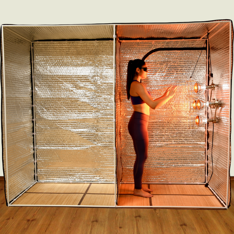 Sauna Fix Yoga Tent and NEAR INFRARED SAUNA LAMP