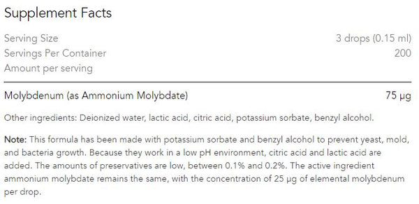 Liquid Molybdenum 1 oz.