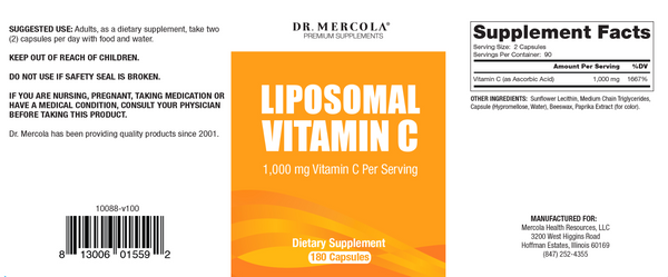 Liposomal Vitamin C (180 caps)