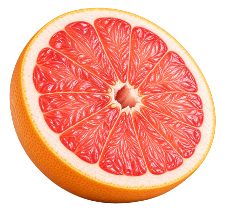 Grapefruit half